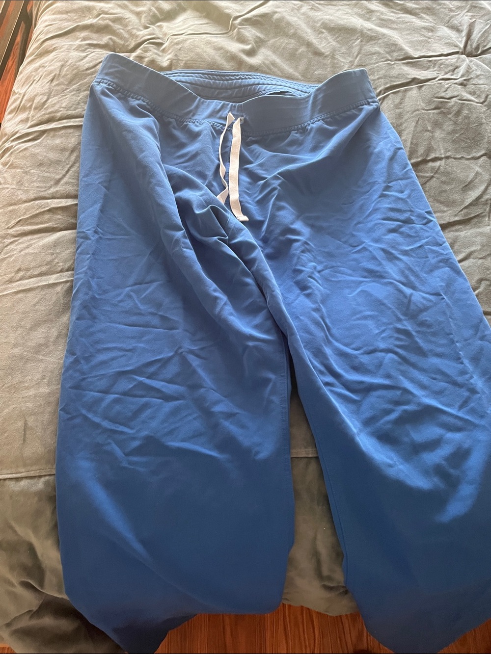 Figs Navy Blue Medical Scrub Pants with Drawstring